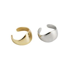 Minimalist U shaped Earring Set  Openwork And Polished 925 Silver Ring &ndash; 925 sterling silver