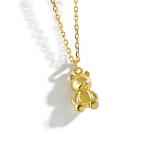 Cute Mini Bear Animal 925 Sterling Silver Necklace &ndash; 925 sterling silver