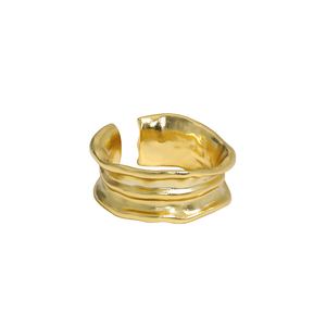 Fashion Irregular Wrinkle Texture 925 Sterling Silver Adjustable Ring &ndash; 925 sterling silver