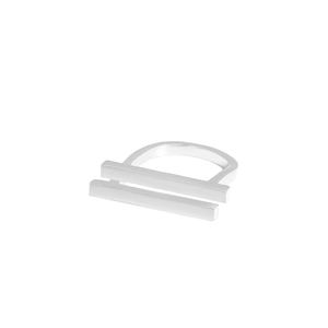 Minimalism Geometry Strips 925 Sterling Silver Adjustable Ring &ndash; 925 sterling silver