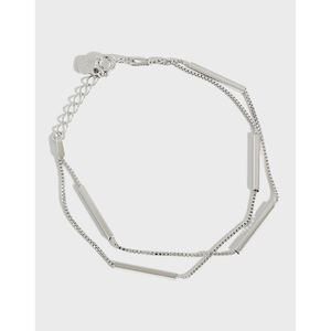 Fashion Double Layer Box S925 Sterling Silver Bracelet &ndash; 925 sterling silver