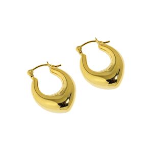 Office Letter U Shape 925 Sterling Silver Hoop Earrings &ndash; 925 sterling silver