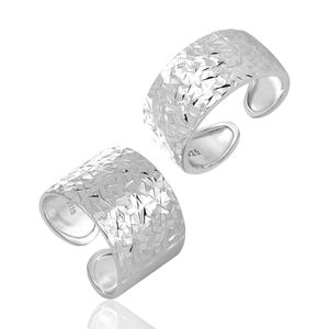 Fashion Hamme Paint 925 Sterling Silver Adjustable Ring &ndash; 925 sterling silver