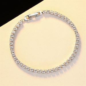 0.2ct 0.5ct Elegant CZ 925 Sterling Silver Bracelet &ndash; 925 sterling silver