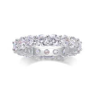 Women Elegant Style 925 Sterling Silver High-End Jewelry Moissanite Geometric Design Luxury Fashion Ring &ndash; 925 sterling silver