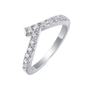 Moissanite Geometric Design Elegant Fashion 925 Sterling Silver Adjustable Ring &ndash; 925 sterling silver