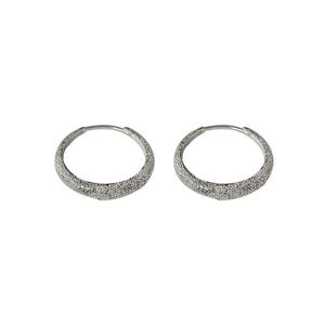 Elegant Shining 925 Sterling Silver Hoop Earrings &ndash; 925 sterling silver