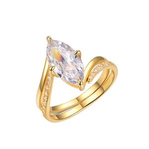 Stacked Ring Set with Curved Moissanite   925 Sterling Silver Stud Earrings &ndash; 925 sterling silver