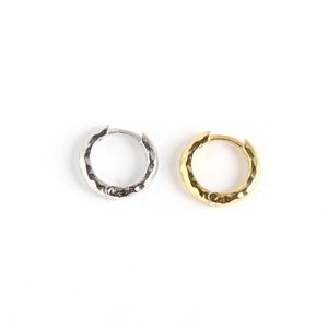 Minimalism Mini Irregular Circle 925 Sterling Silver Hoop Earrings &ndash; 925 sterling silver