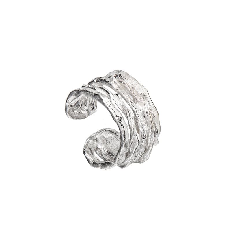 Fashion Irregular Winding 925 Sterling Silver Non-Pierced Earring(Single) &ndash; 925 sterling silver