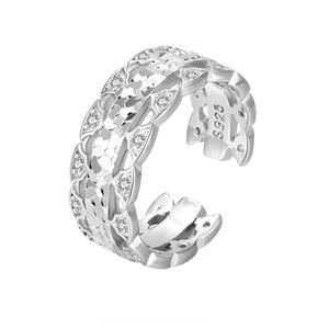 Adjustable Ice Crack Pattern Pure 925 Sterling Silver Ring &ndash; 925 sterling silver