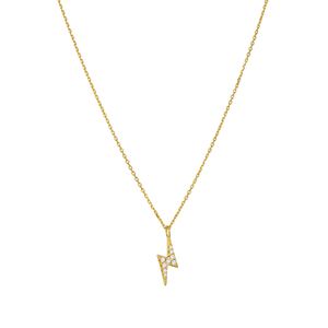 Casual CZ Lighting Gift 925 Sterling Silver Necklace &ndash; 925 sterling silver