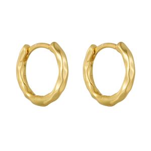 Simple Mini Irregular Face Round Circle 925 Sterling Silver Hoop Earrings &ndash; 925 sterling silver