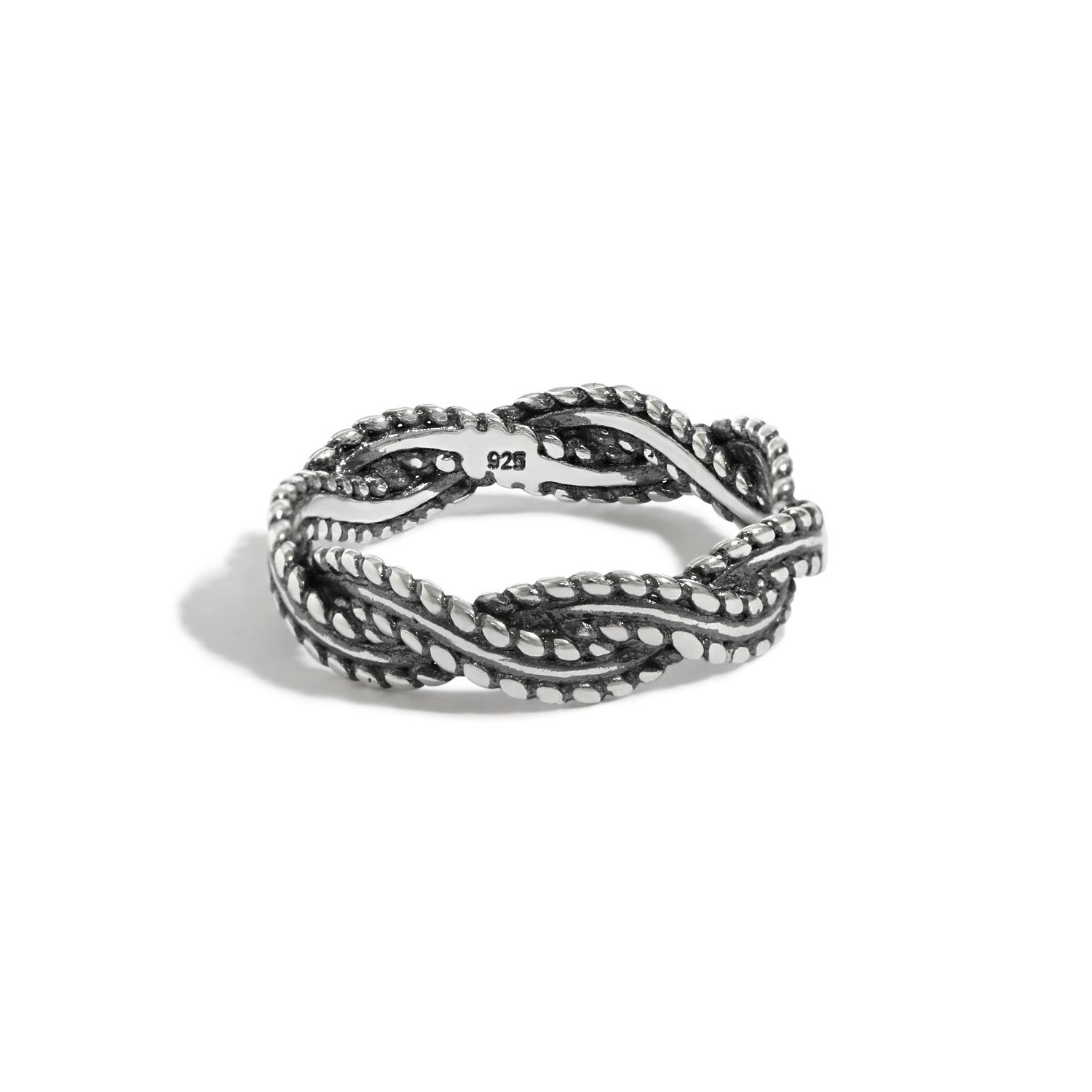 Vintage Twisted Cross 925 Sterling Silver Ring &ndash; 925 sterling silver