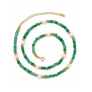 Freshwater Pearl Beaded 18k Gold Plating Women Hypoallergenic Fine Jewellery Holiday Gift 925 Sterling Silver Necklace &ndash; 925 sterling silver