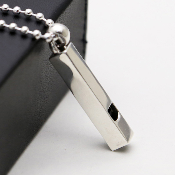 Simple Shiny Whistle 925 Sterling Silver Men Pendant &ndash; 925 sterling silver