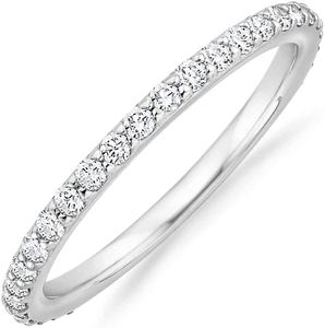 Minimalism CZ Line 925 Sterling Silver Stacker Ring &ndash; 925 sterling silver