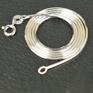 Classic 925 Sterling Silver 8 Sided Snake Chains Necklace &ndash; 925 sterling silver