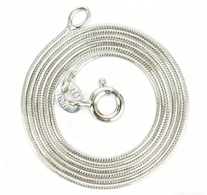 Classic Round Snake Chain 925 Sterling Silver Necklace &ndash; 925 sterling silver