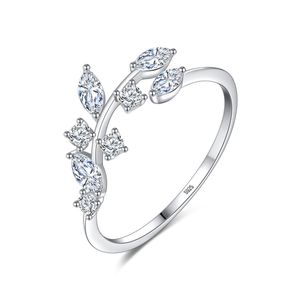 2019 Hot Sale CZ Leaves Vine 925 Sterling Silver Adjustable Ring &ndash; 925 sterling silver