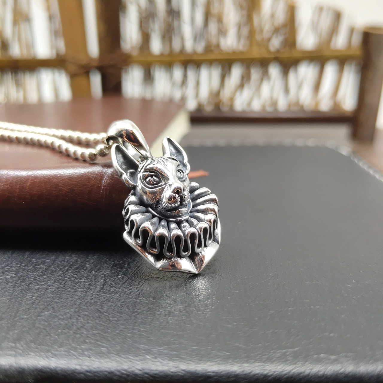 Vintage Bulldog Head 925 Sterling Silver Men's DIY Pendant &ndash; 925 sterling silver