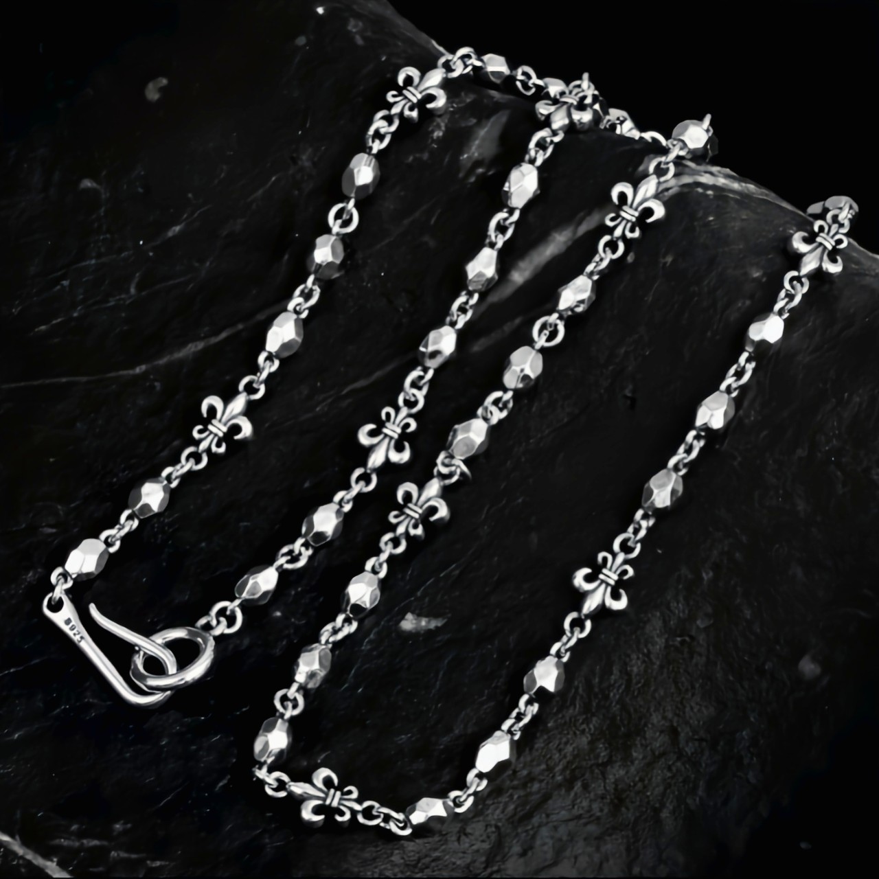 Men's Fashion Anchor 925 Sterling Silver Curb Necklace &ndash; 925 sterling silver
