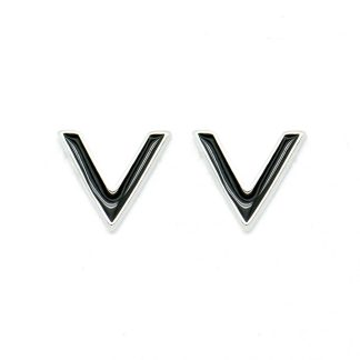 Fashion Letter V 925 Sterling Silver Studs Earrings
