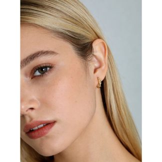 Geometric Twisted Wrap Around 925 Sterling Silver Earrings