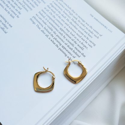 Fashion Geometry Square 925 Sterling Silver Earrings