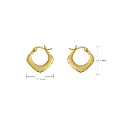 Fashion Geometry Square 925 Sterling Silver Earrings
