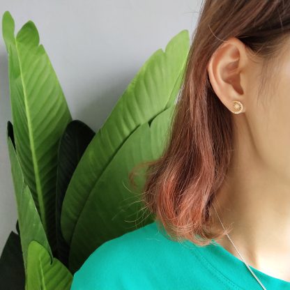 925 sterling silver stars, moon earrings, women's forest style earrings, asymmetrical mini earrings, temperament