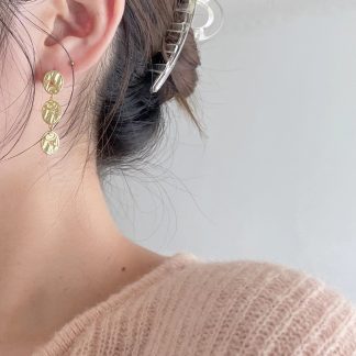 925 sterling silver INS style designer gold-plated irregular earrings, earrings, internet red earrings