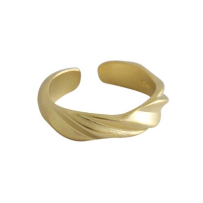 2019 Hot Twisted 925 Sterling Silver Adjustable Ring