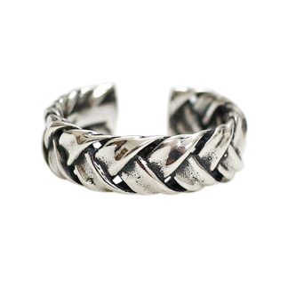 Vintage Twist Fashion 925 Sterling Silver Adjustable Braid Ring