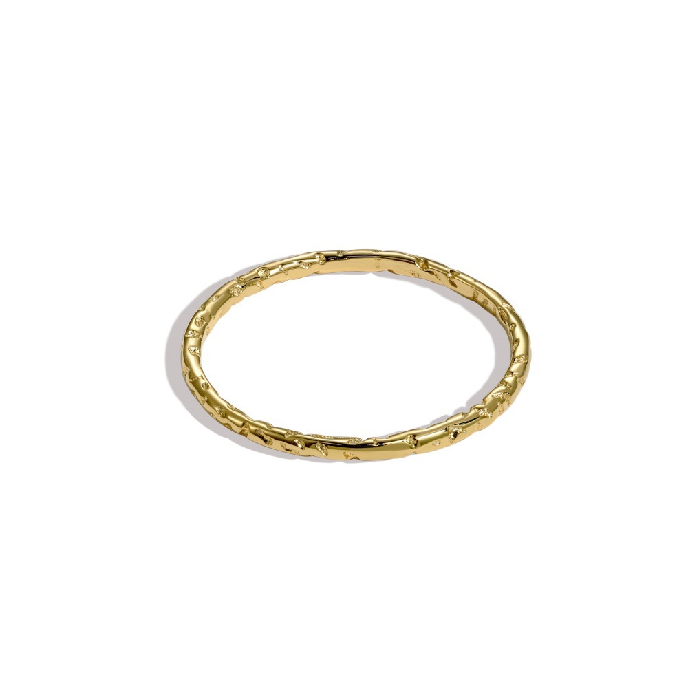 Minimalism Irregular 925 Sterling Silver Stacker Ring