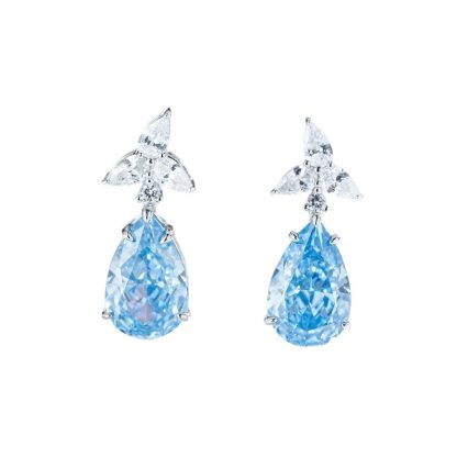 Elegant Teardrop Cubic Zirconia 925 Sterling Silver Drop Earrings with Yellow Blue Pink Gemstones for Women Party Fashion Jewelry Gift Luxury Design
