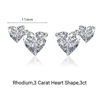 Mossanite Double Pear-Shaped 925 Sterling Silver Earrings