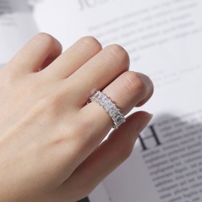 Girl CZ Cubic Suger 925 Sterling Silver Ring