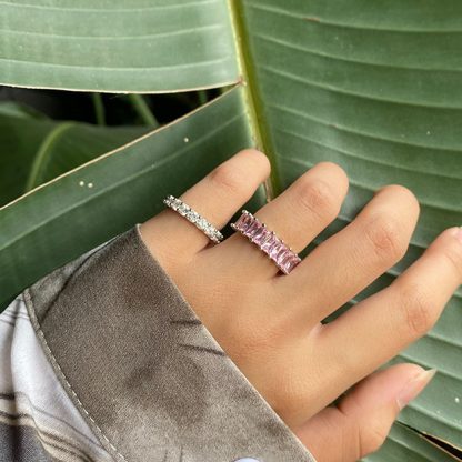 Girl CZ Cubic Suger 925 Sterling Silver Ring