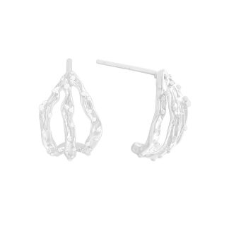 Fashion Irregular Hollow Claws 925 Sterling Silver Stud Earrings
