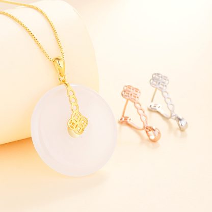 Fashion Chinese Fu Hollow 925 Sterling Silver DIY Bail