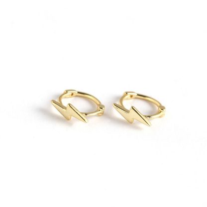 Simple Lighting 925 Sterling Silver Hoop Earrings