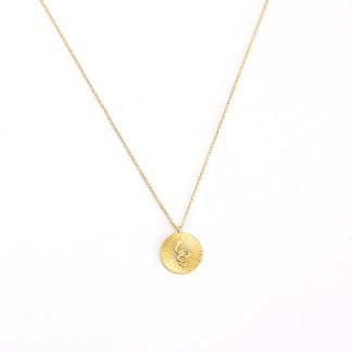 Snake Round Disc 925 Sterling Silver Sunburst Texture Coin Chain Pendant Necklace