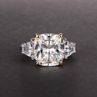 Masculine Radiant CZ 925 Sterling Silver Ring
