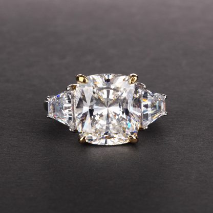 Masculine Radiant CZ 925 Sterling Silver Ring