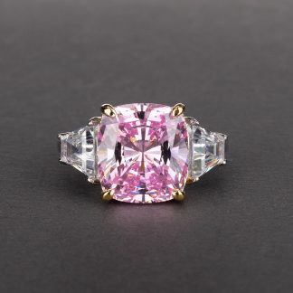 Masculine Radiant CZ 925 Sterling Silver Ring
