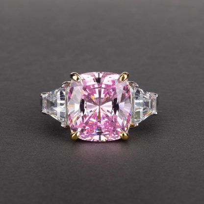 Masculine Radiant CZ 925 Sterling Silver Ring