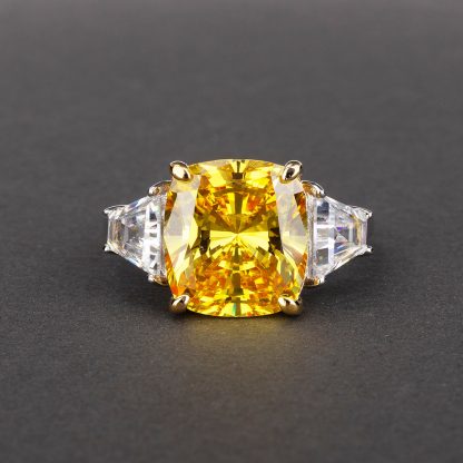 Masculine Radiant CZ 925 Sterling Silver Ring