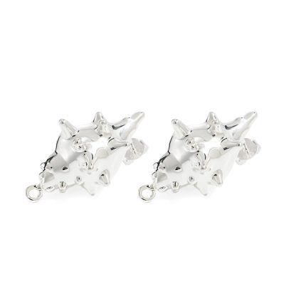 Fashion Jewelry For Women Trendy 999 Pure Silver Electroforming Yellow gold-plated Irregular Lightweight Huge Conch Statement Stud Earrings