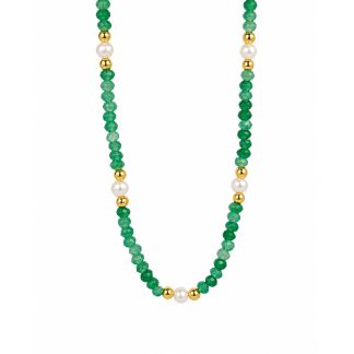 Freshwater Pearl Beaded 18k Gold Plating Women Hypoallergenic Fine Jewellery Holiday Gift 925 Sterling Silver Necklace